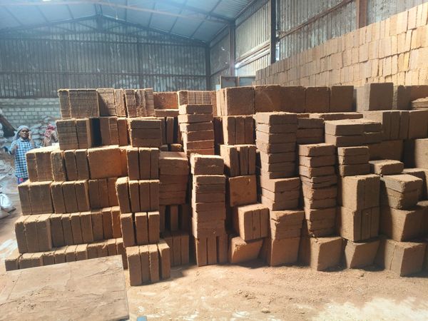 Coco Peat Blocks Storage Area